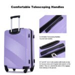 3 Piece Luggage Sets with Two Hooks Spinner Wheels (20/24/28) - Image 15