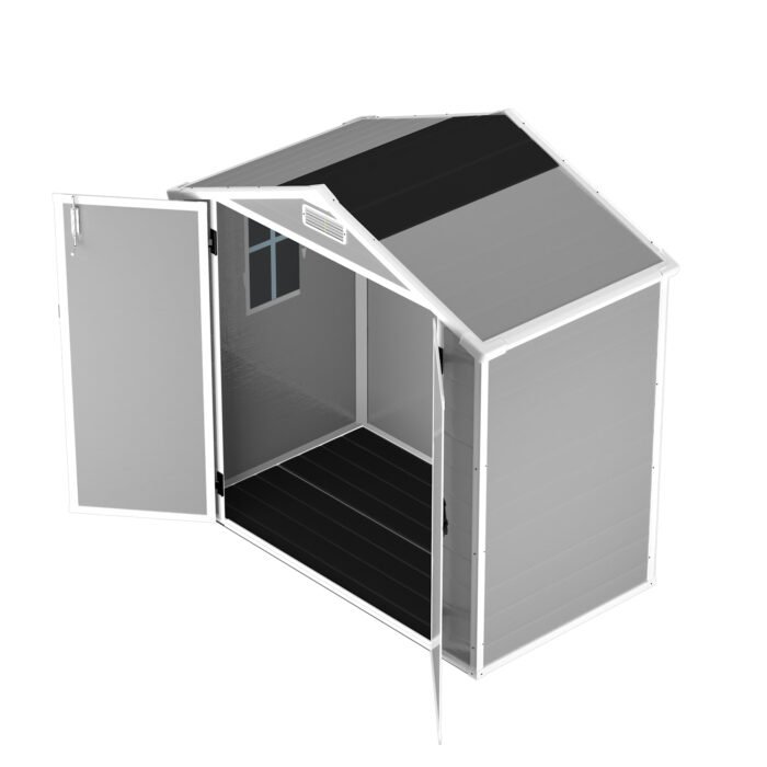 Resin Weather Resistant Outdoor Storage Shed with Floor (6'x4.4') - Image 24