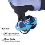 3 Piece Set Hardshell Lightweight Spinner Luggage with TSA Lock (20/24/28) Purple - Image 6