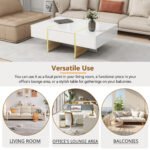 Multifunctional rectangular sofa table with 2 drawers - Image 6