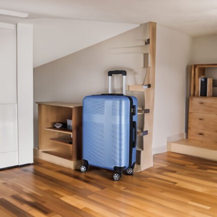 3 Piece Luggage Setv with TSA Lock ABS and Durable Spinner Wheels (20/24/28)