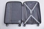 3 Piece Set Hardshell PP Luggage Sets Lightweight with TSA Lock (20/24/28) Silver - Image 15