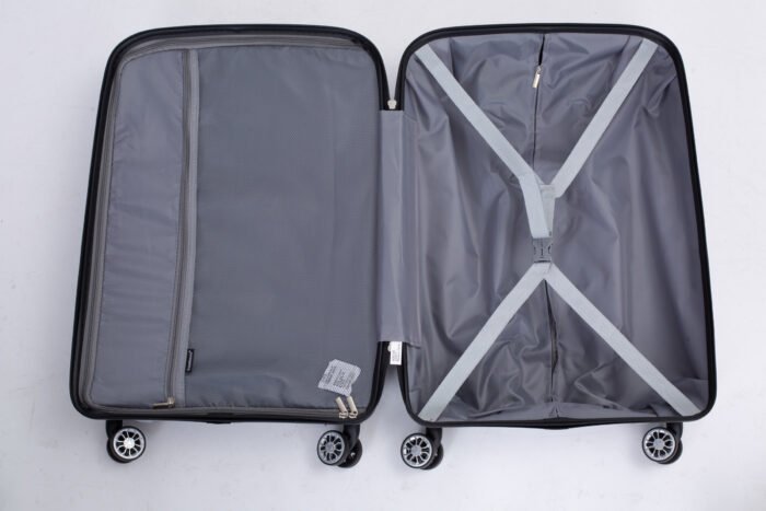 3 Piece Set Hardshell PP Luggage Sets Lightweight with TSA Lock (20/24/28) Silver - Image 15