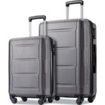 Expanable Lightweight Spinner Wheel 2 Piece Luggage Set with ABS and TSA Lock (20/24) - Image 9