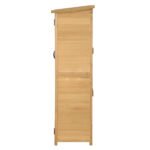 Outdoor Wooden Storage Shed with Waterproof Asphalt Roof - Image 13