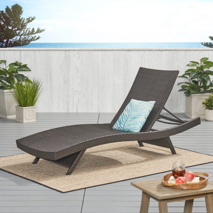 Salem Pe Wicker Sunbed - Image 2