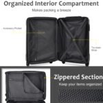 Hardshell Lightweight Luggage 3 Pcs Sets Spinner Suitcase with TSA Lock (20/24/28) - Image 11