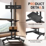 FANCO Black Universal Rotating TV Stand and maximum VESA 600x400mm (32-80 inch TVs) - Image 4