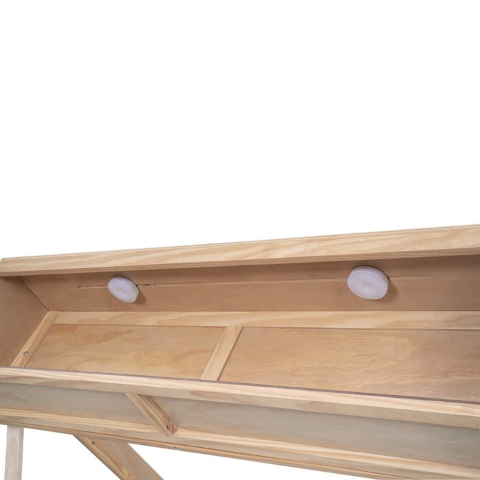 Full Size House Platform Bed with LED Lights and Storage - Image 10