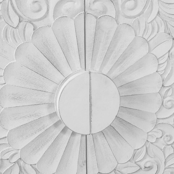 Vintage Faceted Carved And Spliced Doors Buffet - Image 20