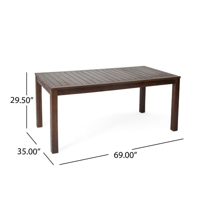 Manila Wooden Outdoor Table - Image 5