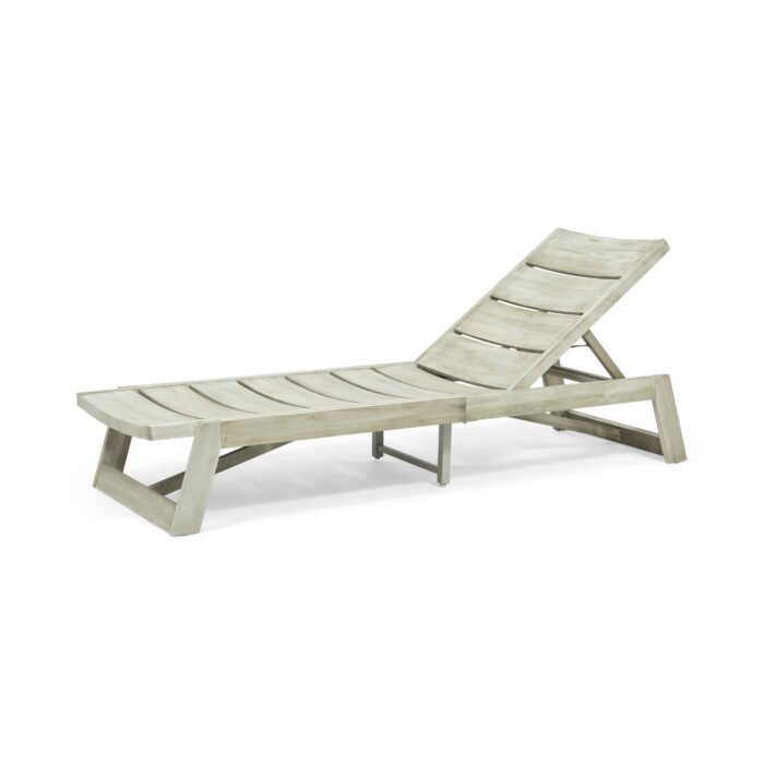 Maki Acacia Wooden Sunbed - Image 7