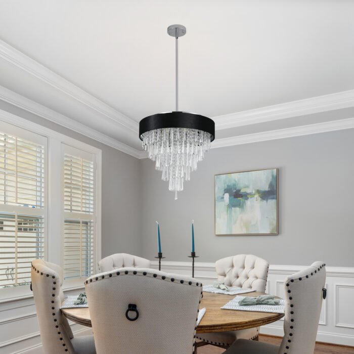 Modern Round Crystal Chandelier for Living-Room - Image 3