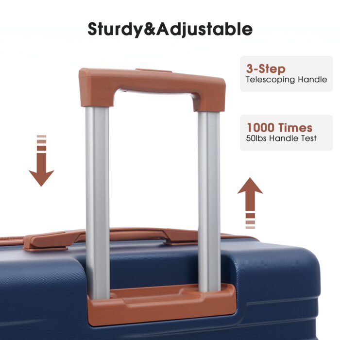 Hardshell Luggage Sets 3 Pcs Spinner Suitcase with TSA Lock  (20/24/28) - Image 4