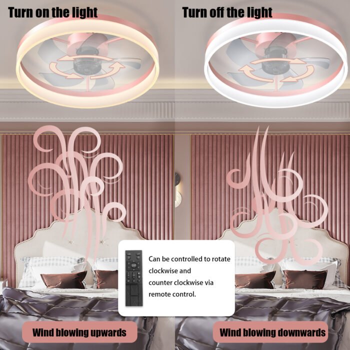 Ceiling Fan thin with Dimmable LED Lights - Image 6