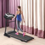 Folding treadmill with pulse sensor and silent brushless motor (2.5-HP)