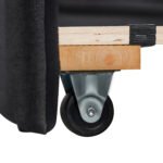 Upholstered Twin Day Sofa bed with Trundle Black - Image 11