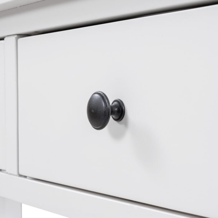 Retro Design Entrance Console with Two Open Shelves - Image 14