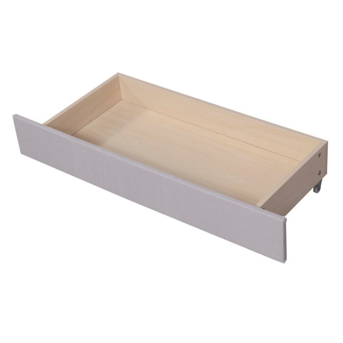 Queen Size Upholstered Platform Bed with Storage Headboard  LED  and 2 Drawers - Image 14