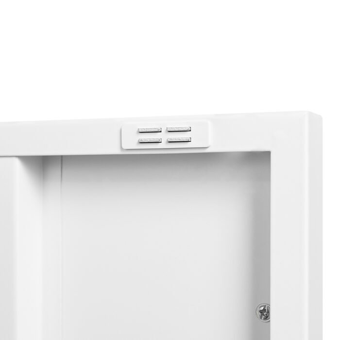 Steel storage cabinet with double doors and 2 movable partitions - Image 7
