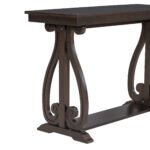 Farmhouse Style Entryway Table with Open Shelf and Sturdy Construction - Image 12