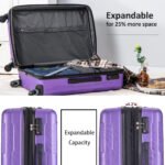 Expanable Lightweight Spinner Wheel 2 Piece Luggage Set with ABS and TSA Lock (20/24) - Image 7