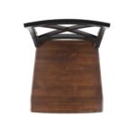 Roshan Farmhouse Acacia Wood Dining Chairs, Black / Walnut (Set of 2) - Image 9