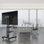 FANCO Black Universal Rotating TV Stand and maximum VESA 600x400mm (32-80 inch TVs) - Image 5