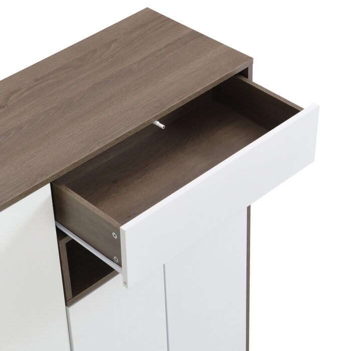 2 in 1 shoe storage platform and shoe cabinet with soft cushioned seats - Image 13