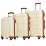 Antique White 3 Piece Luggage Set Hardside Spinner Suitcase (20/24/28) - Image 3