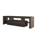Wooden Brown simple modern TV stand - Image 8