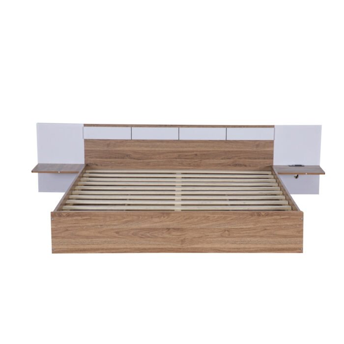 Queen Size Platform Bed with Headboard, Drawers, Shelves, USB Ports and Sockets - Image 11