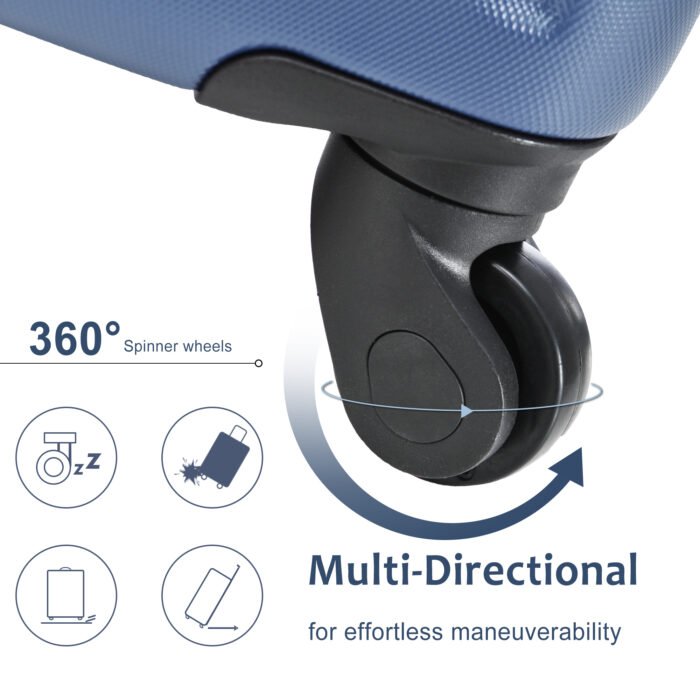 Hardshell Lightweight Luggage 3 Pcs Sets Spinner Suitcase with TSA Lock (20/24/28) - Image 13