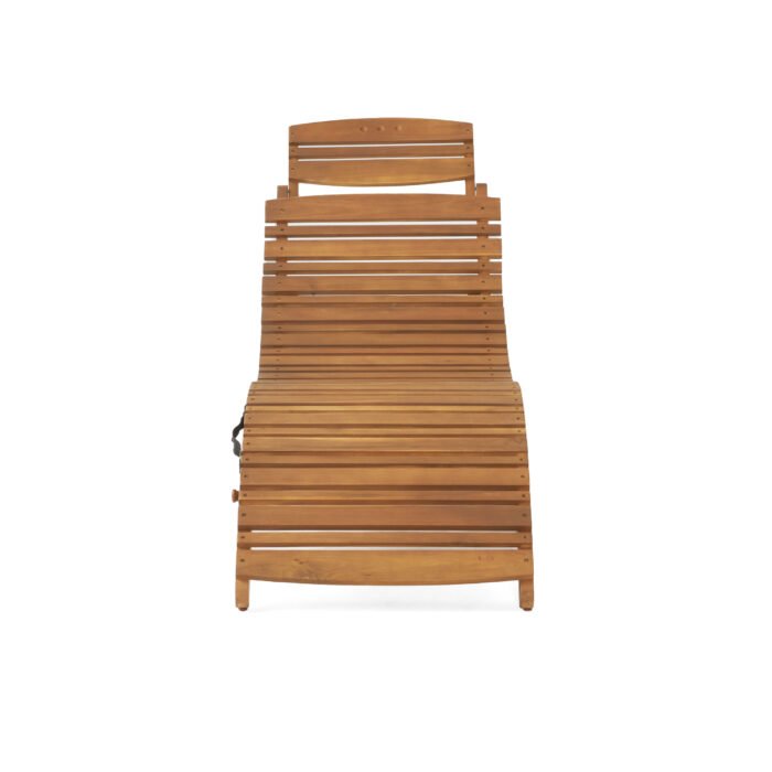 Lahaina Wood Foldable Sunbed - Image 10