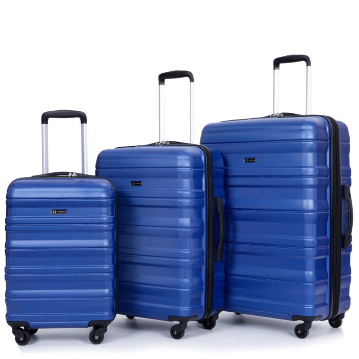 3 Piece Lightweight Luggage Set with Two Hook and Spinner Wheels (21/25/29) - Image 7