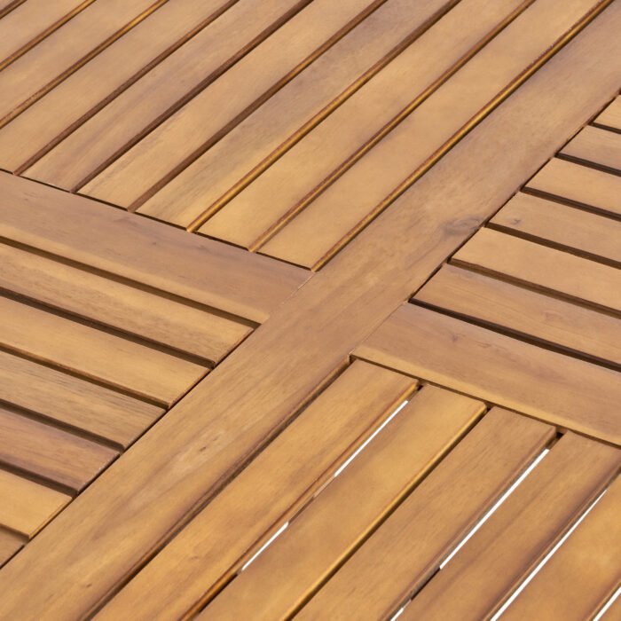 Acacia Wood 70" Dining Table - Image 11