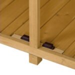 Outdoor Wooden Storage Shed with Waterproof Asphalt Roof - Image 14