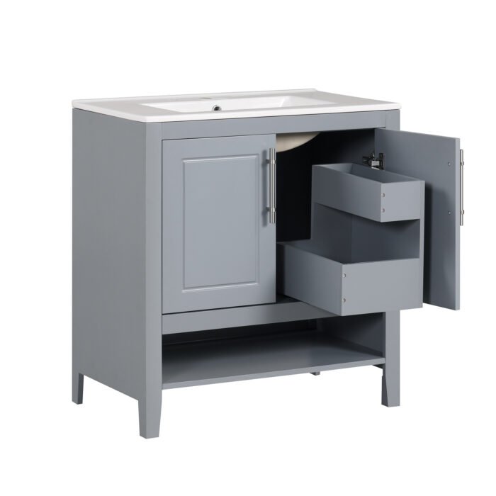 Bathroom Vanity with Sink with Doors and Drawers - Image 11