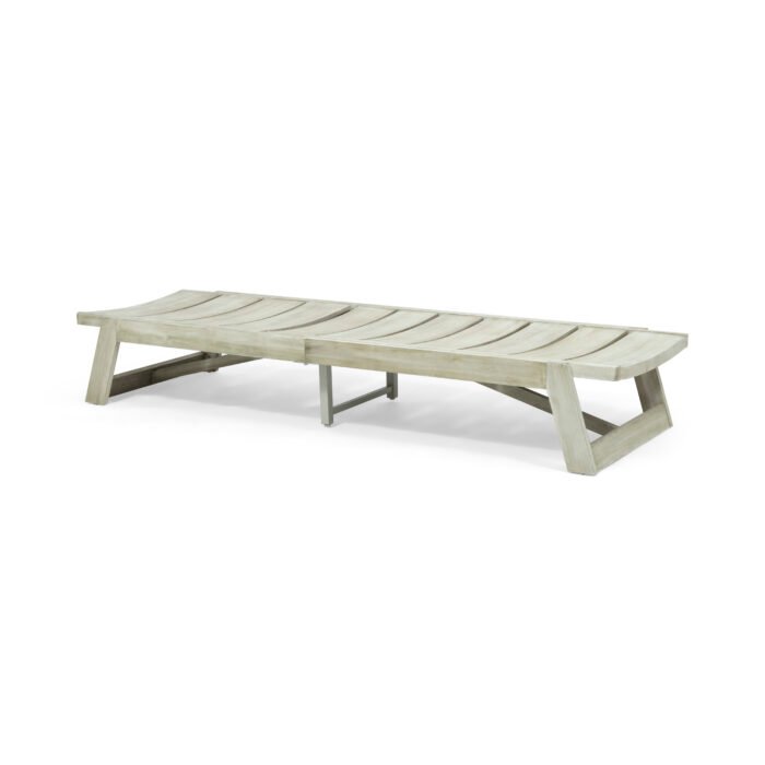 Maki Acacia Wooden Sunbed - Image 8