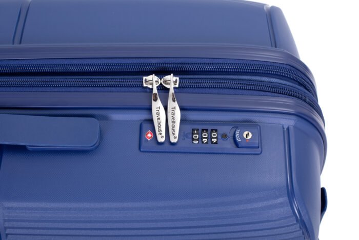 3 Piece Set Hardshell PP Luggage Sets Lightweight with TSA Lock (20/24/28) Navy - Image 20