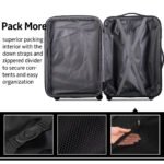 3 Piece Luggage Set Hardside Spinner Suitcase with TSA (20/24/28) Black - Image 4