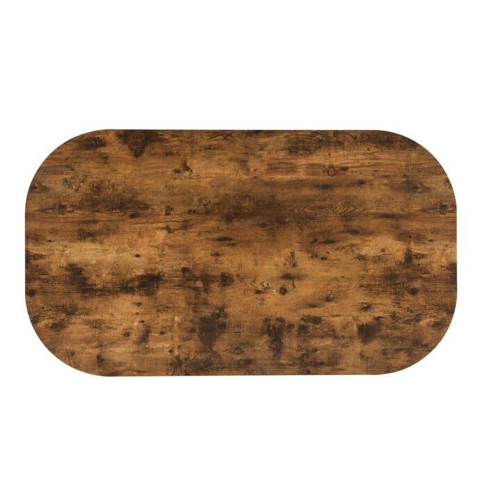 Modern Dining Table Set with Faux Marble Compact - Image 13