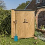 Outdoor Wooden Storage Shed with Waterproof Asphalt Roof - Image 2