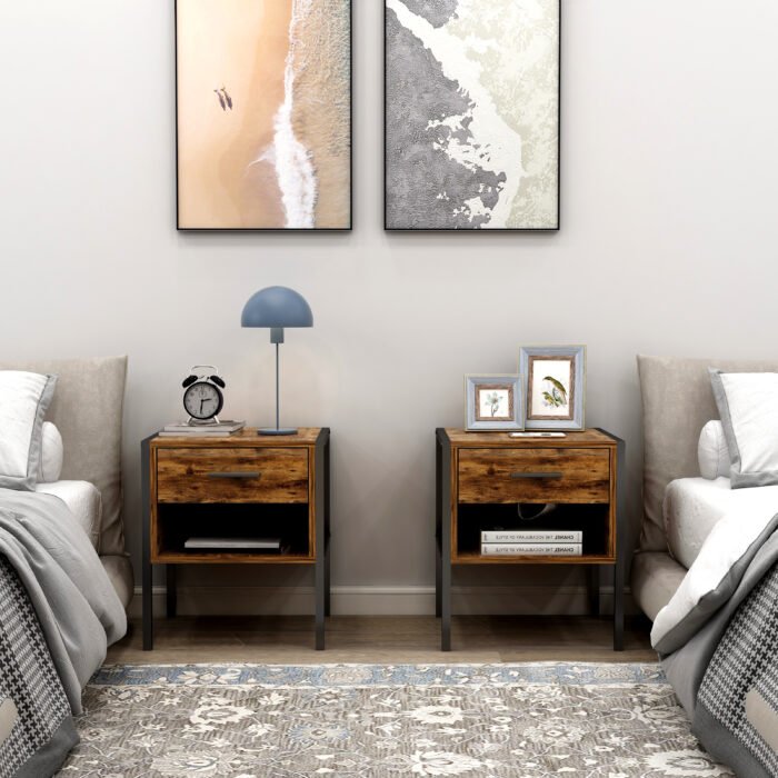 Nightstand industrial style (Set of 2) - Image 3