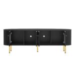 U-Can Modern TV Stand with 4 Cabinets and Metal Legs and Handles (up to 80 Inches) - Image 10