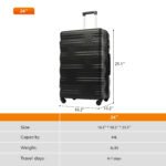 Merax Luggage with TSA Lock Spinner Wheels Hardside Expandable Luggage Travel Suitcase Carry on Luggage ABS 24" - Image 2