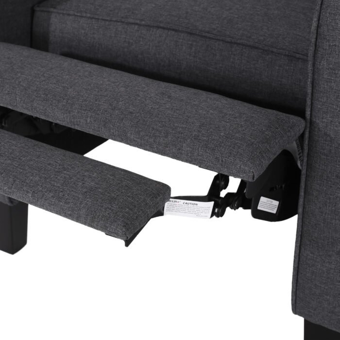 Elegant Gray Fabric Push Back Chair - Image 17