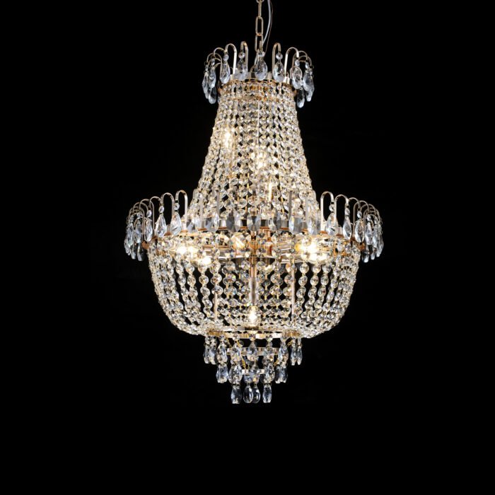 Golden Crystal Chandeliers pendant light - Image 6