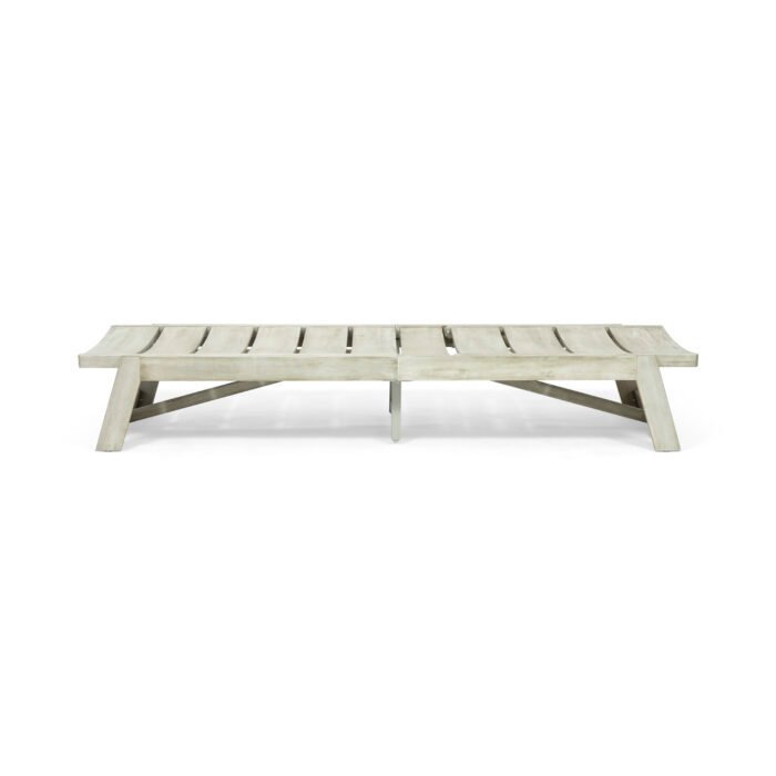 Maki Acacia Wooden Sunbed - Image 9