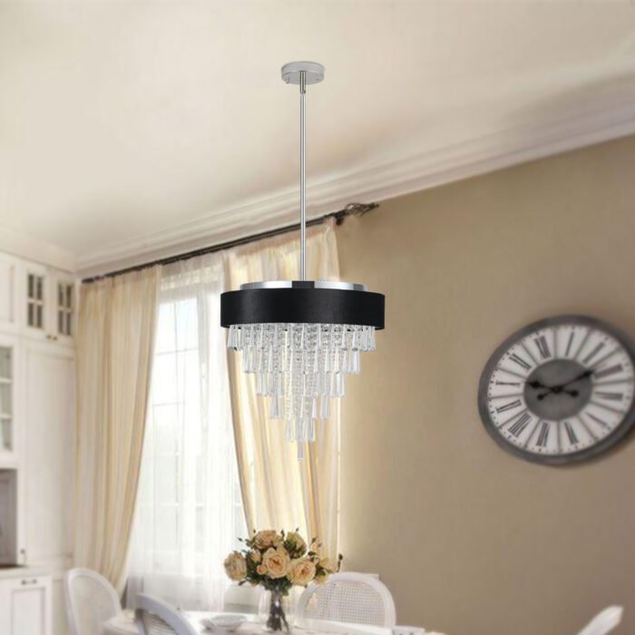 Modern Round Crystal Chandelier for Living-Room - Image 4